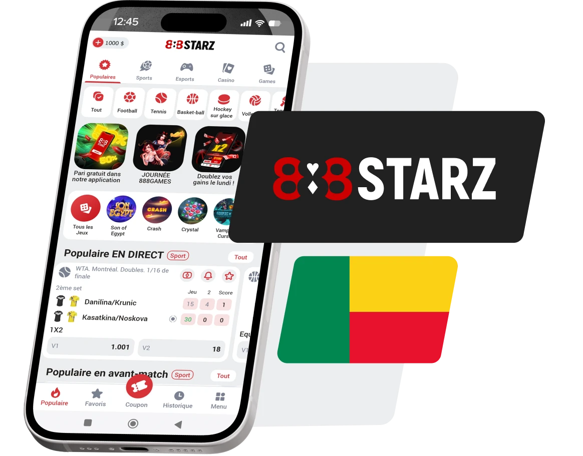 Application 888Starz Bénin : Tout savoir sur la version Android et iOS
